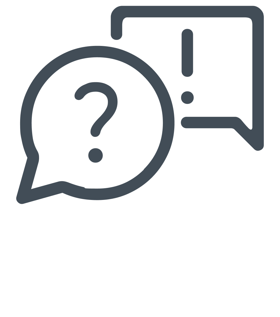 Frage- und Antwortsymbol, Icon für Kontakt